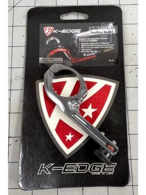 K-EDGE GO BIG Pro 31.8mm Handlebar Universal (0.25 X20) Camera Mount  Gun Metal